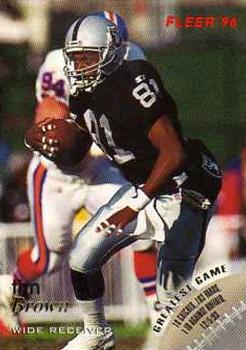 Tim Brown Oakland Raiders 1996 Fleer NFL #100